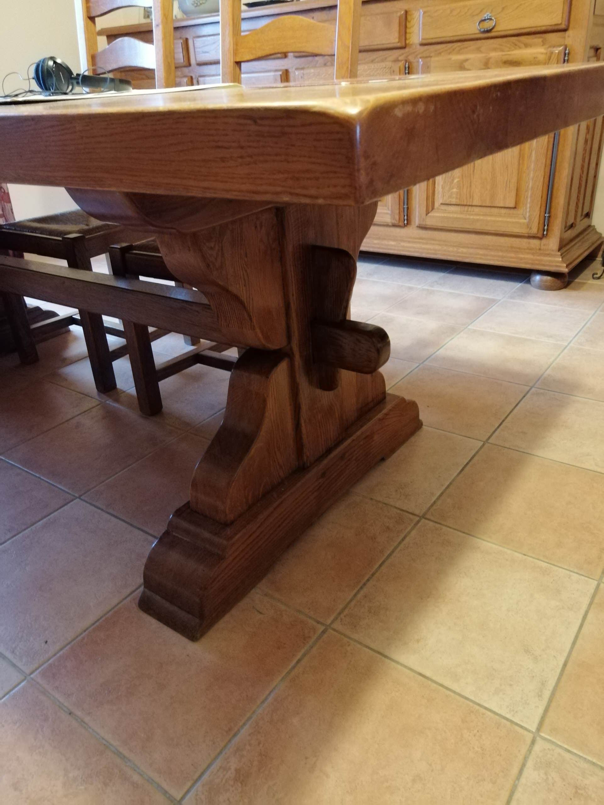 Table monastère en chêne