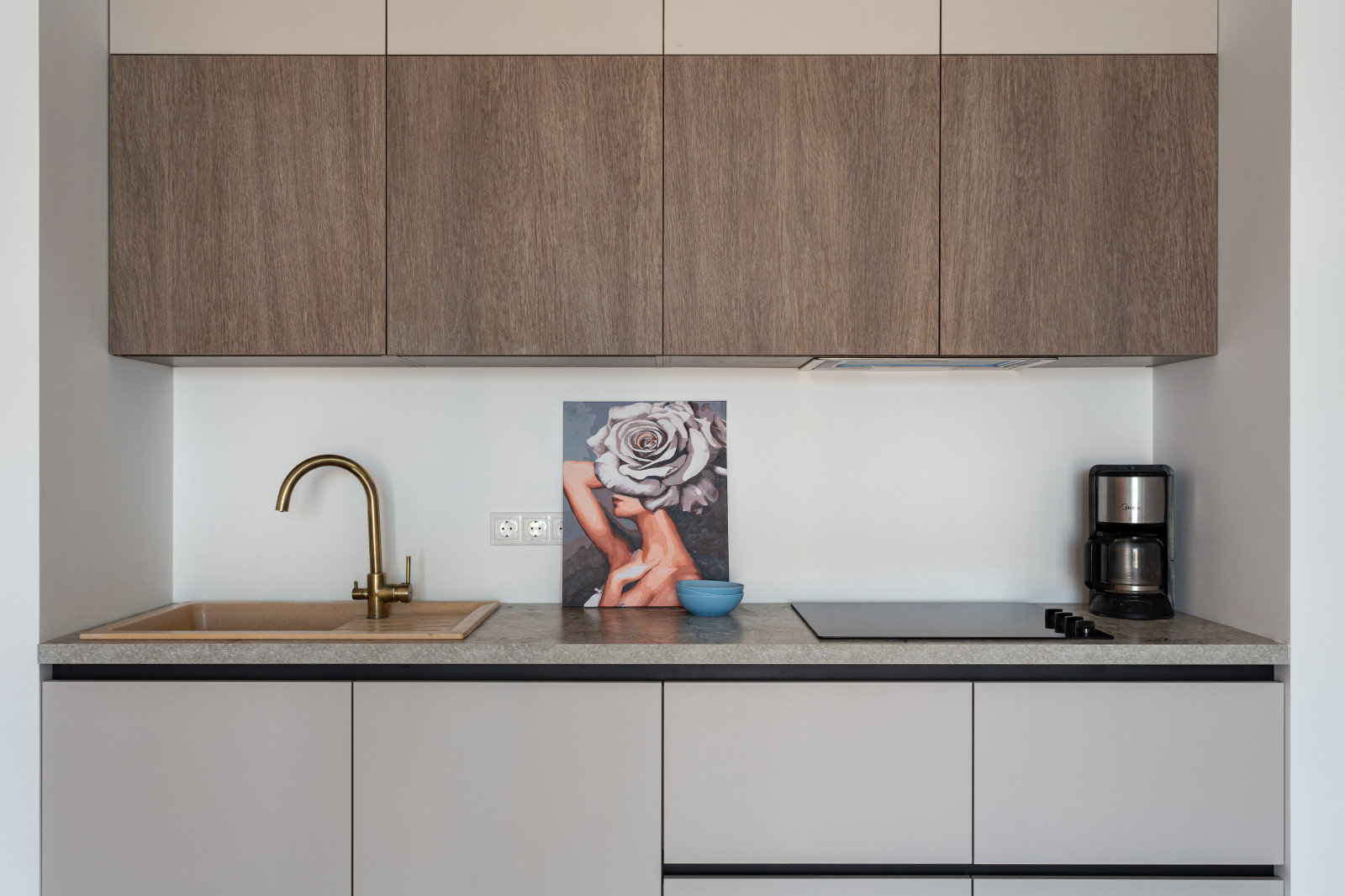 Кухня в стиле минимализм в ЖК Рождественский