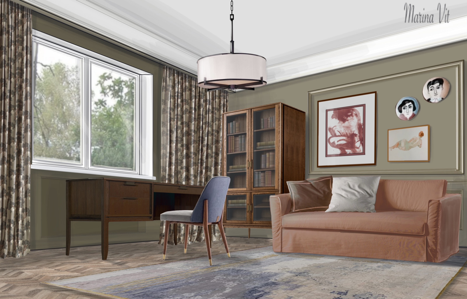 Дом в подмосковье - Кабинет