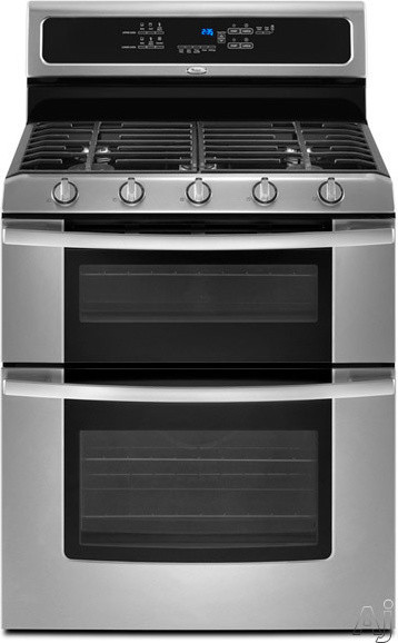 Whirlpool 30-Inch Freestanding Double Oven Gas Range With 5 Sealed Burners