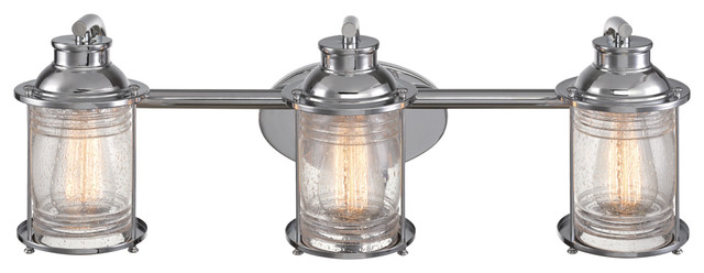 Bayfield 3 Light Chrome Vanity Bayfield 3 Light Chrome Vanity