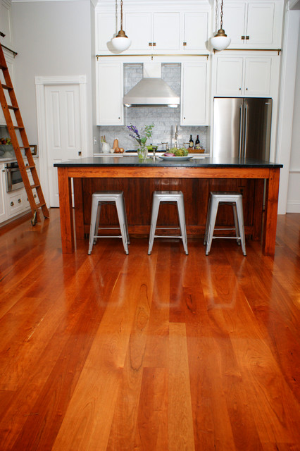 American Cherry Wood Floors Modern Kuche Providence Von