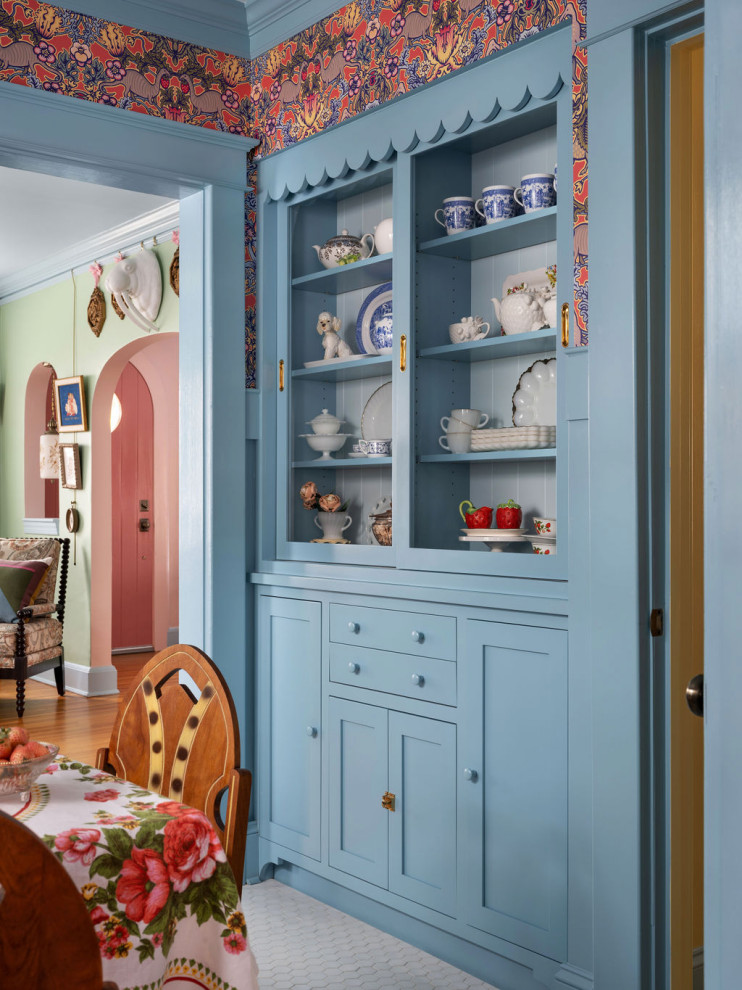 Colorful 1930s Tudor Renovation in East Atlanta - Eclectic - Dining ...
