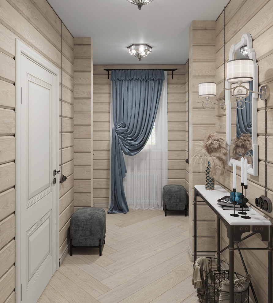 Дизайн интерьера срубного дома