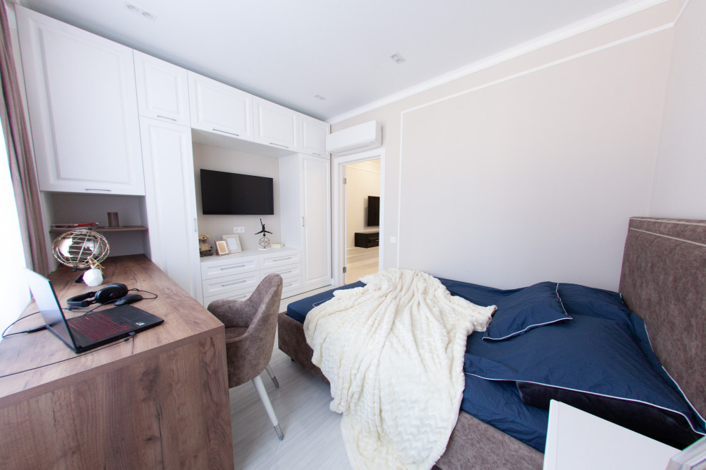 квартира в черно белых тонах