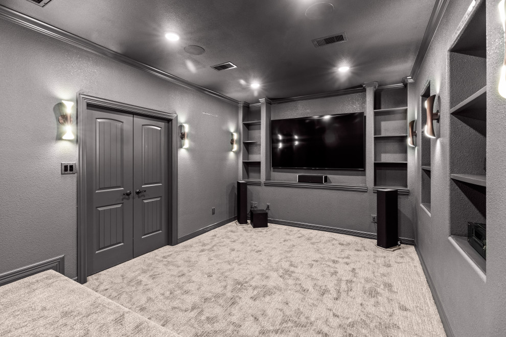 Wentworth Dr - Attic Conversation to Theater and Bathroom Remodel