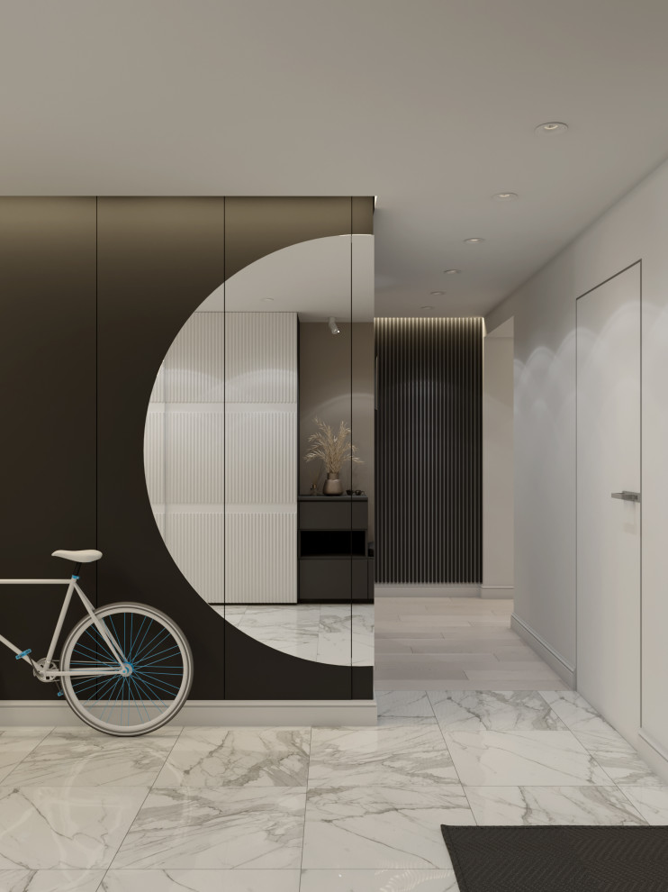 Проект квартиры 180 кв м «Монохром»