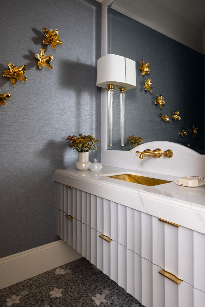 West Coast Elegance - Mediterranean - Powder Room - Other - by Chairma ...