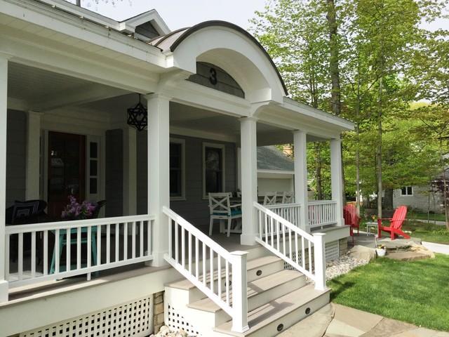 Michigan Beach House coastal-veranda