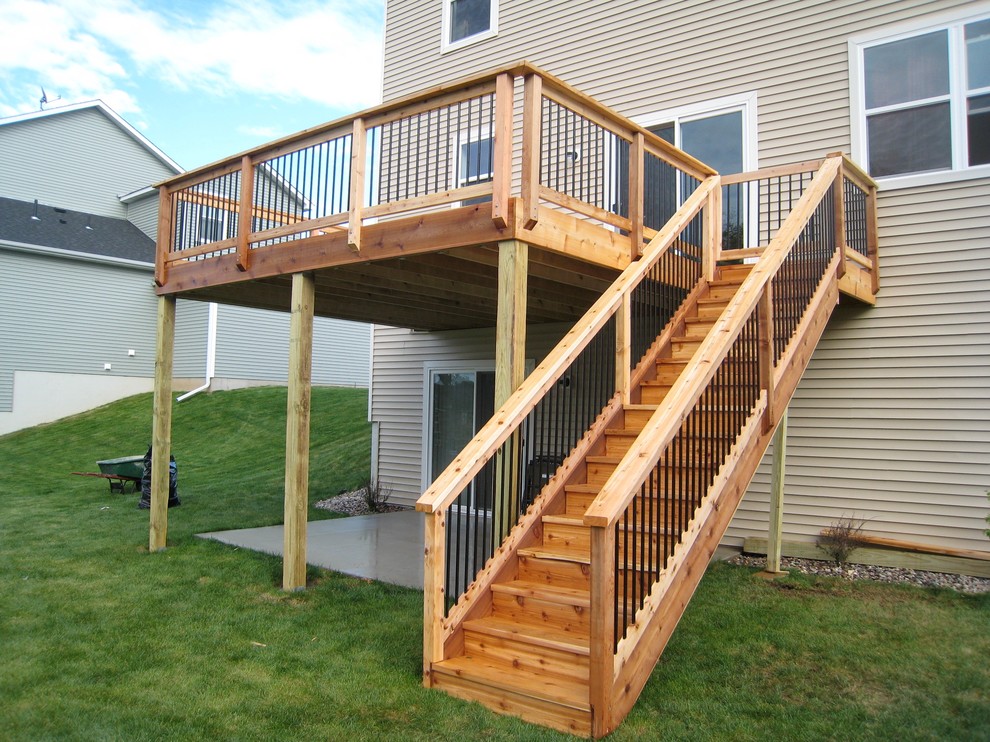 Deck - backyard deck idea in Minneapolis
