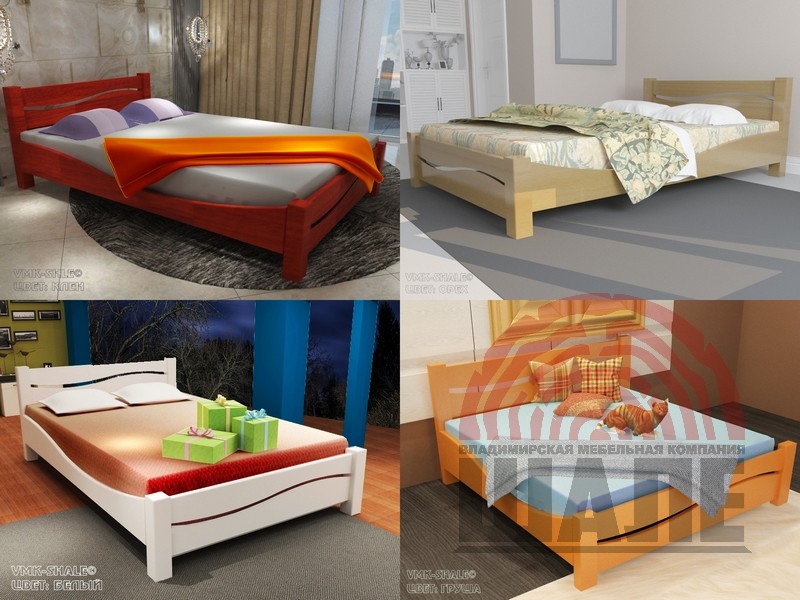 Кровати из массива сосны