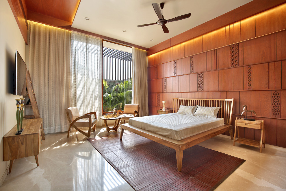 Urban Villa Mediterranean Bedroom Ahmedabad By Ace