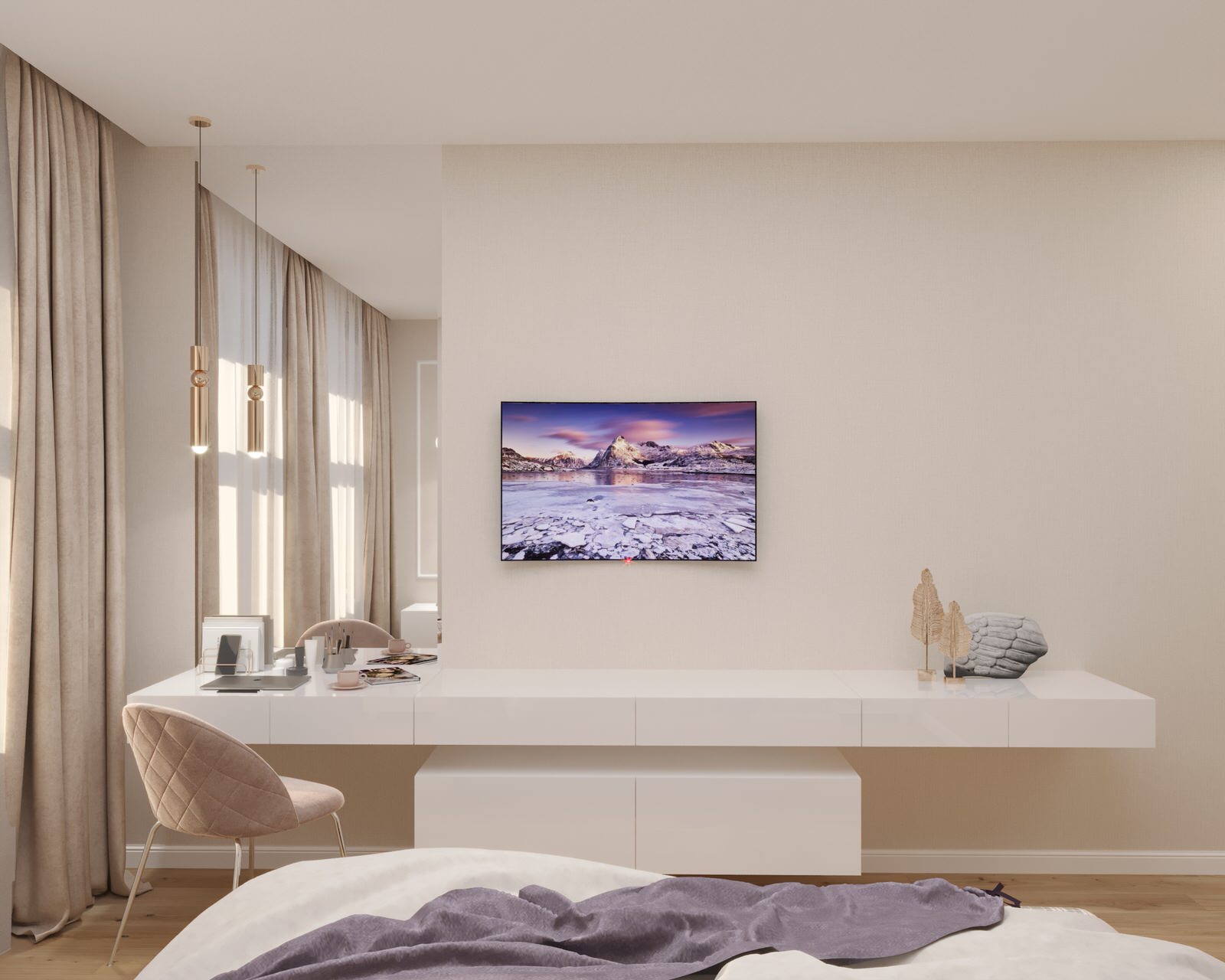 Дизайн проект двухкомнатной квартиры 67,3 кв.м.(старый фонд)