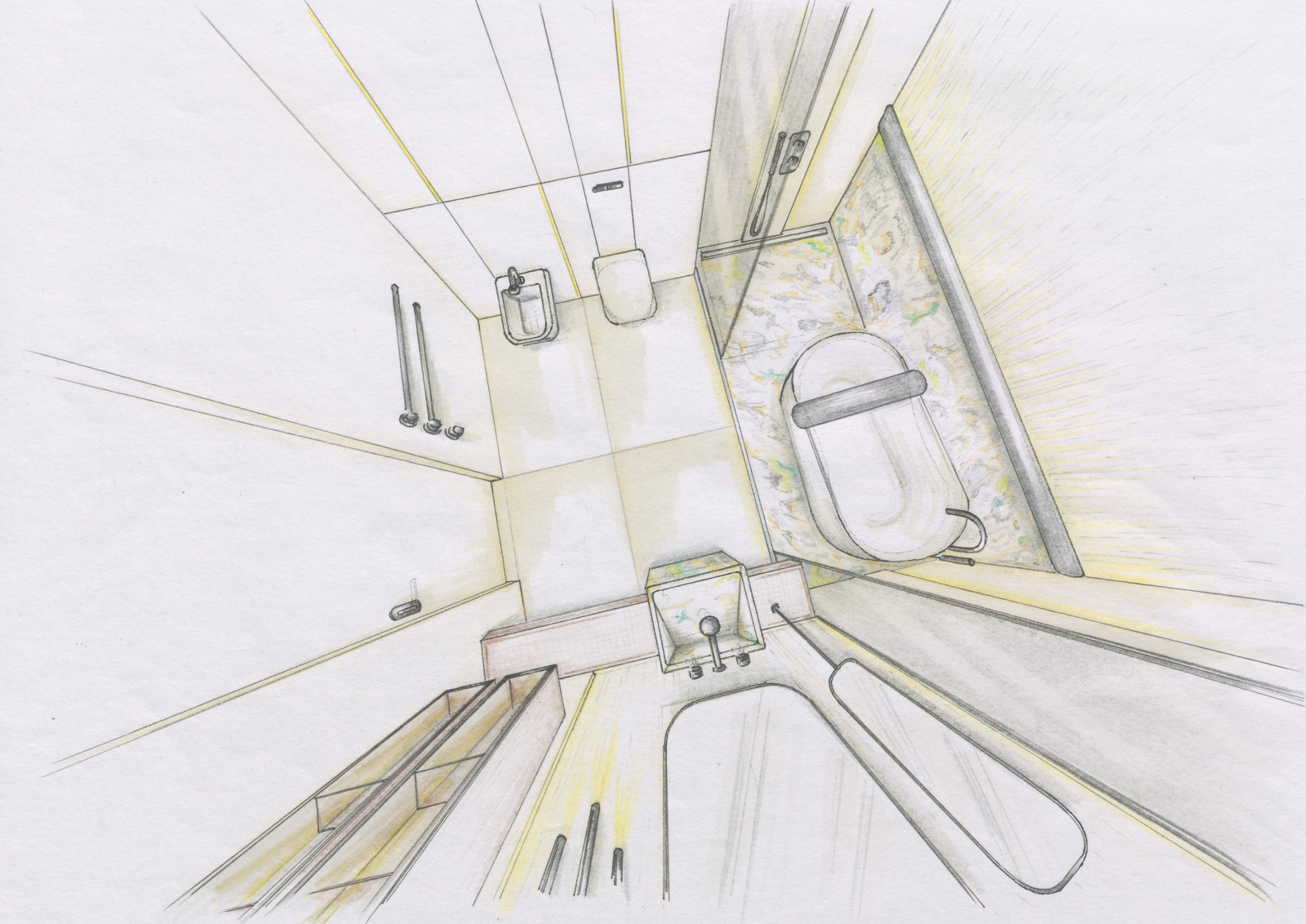 Secret Place. Эскизный проект (ручная подача)