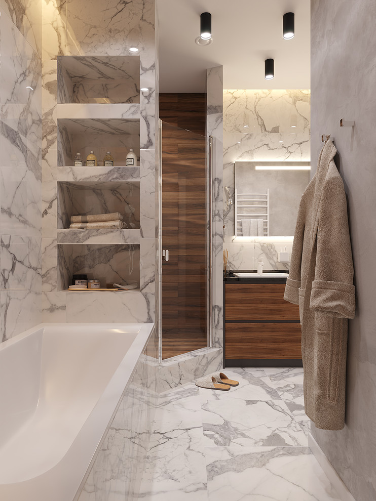 ЖК  Лазурные небеса. Ванная с душем.