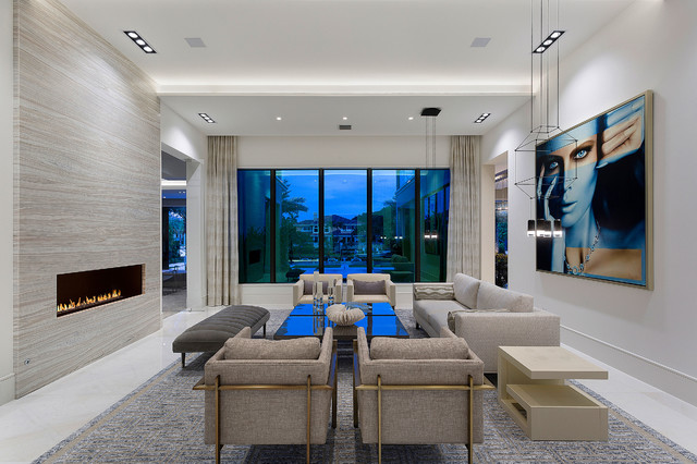 Maya Palm Paradise contemporary-vardagsrum