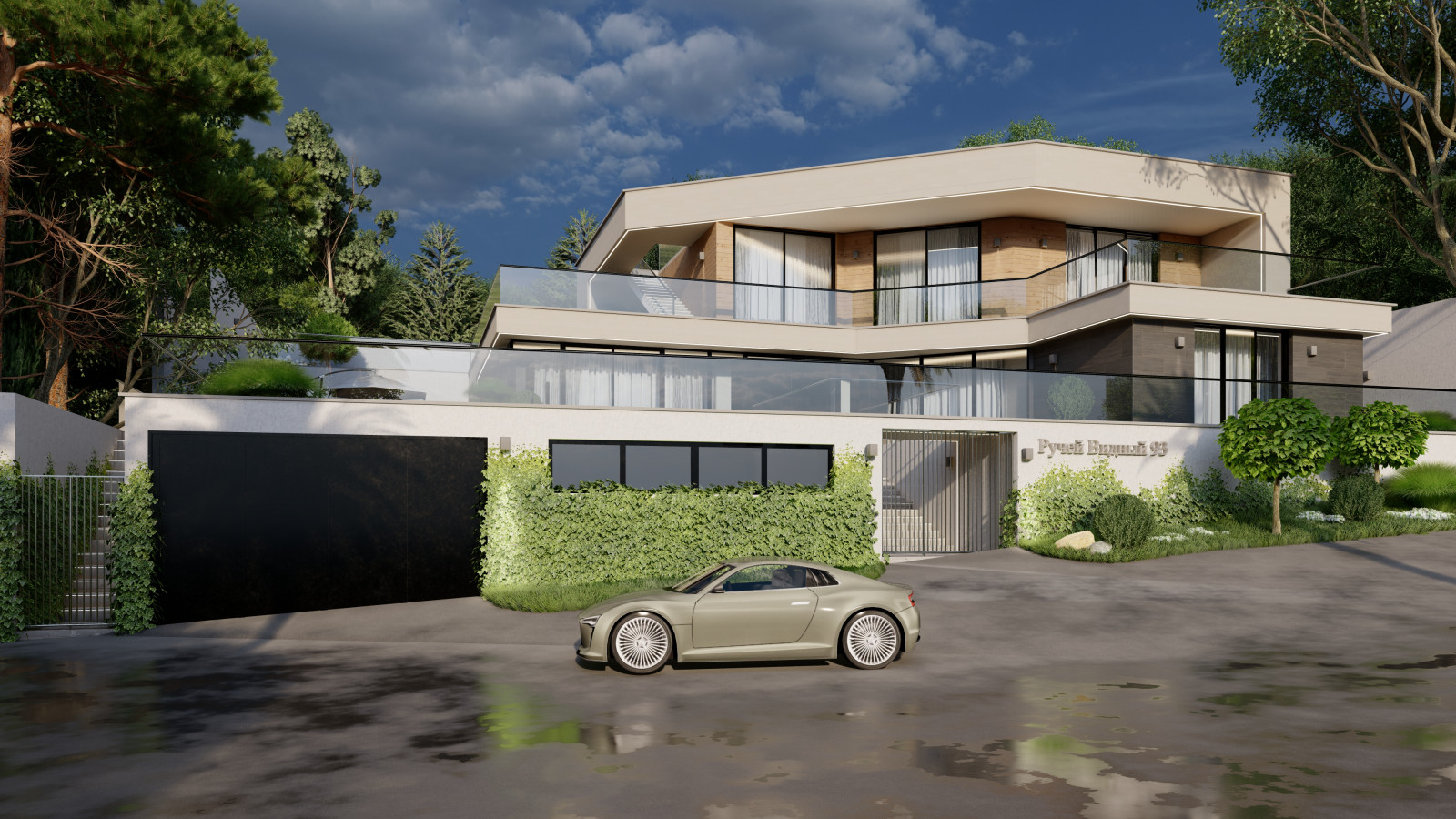 Проект Реконструкции Фасадов дома в современном стиле