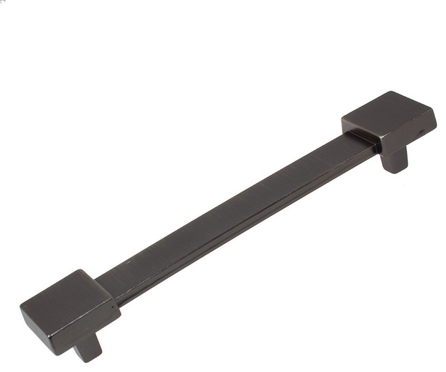 5 Cc Square Edged Wide Cabinet Pull Midcentury And 5 Cc Square Edged Wide Cabinet Pull Brushed Pewter