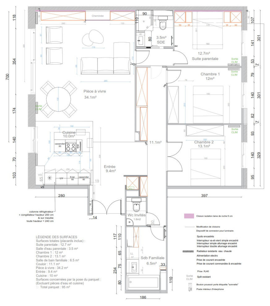 Rénovation complète d'un appartement de 114 m² – Paris 12e