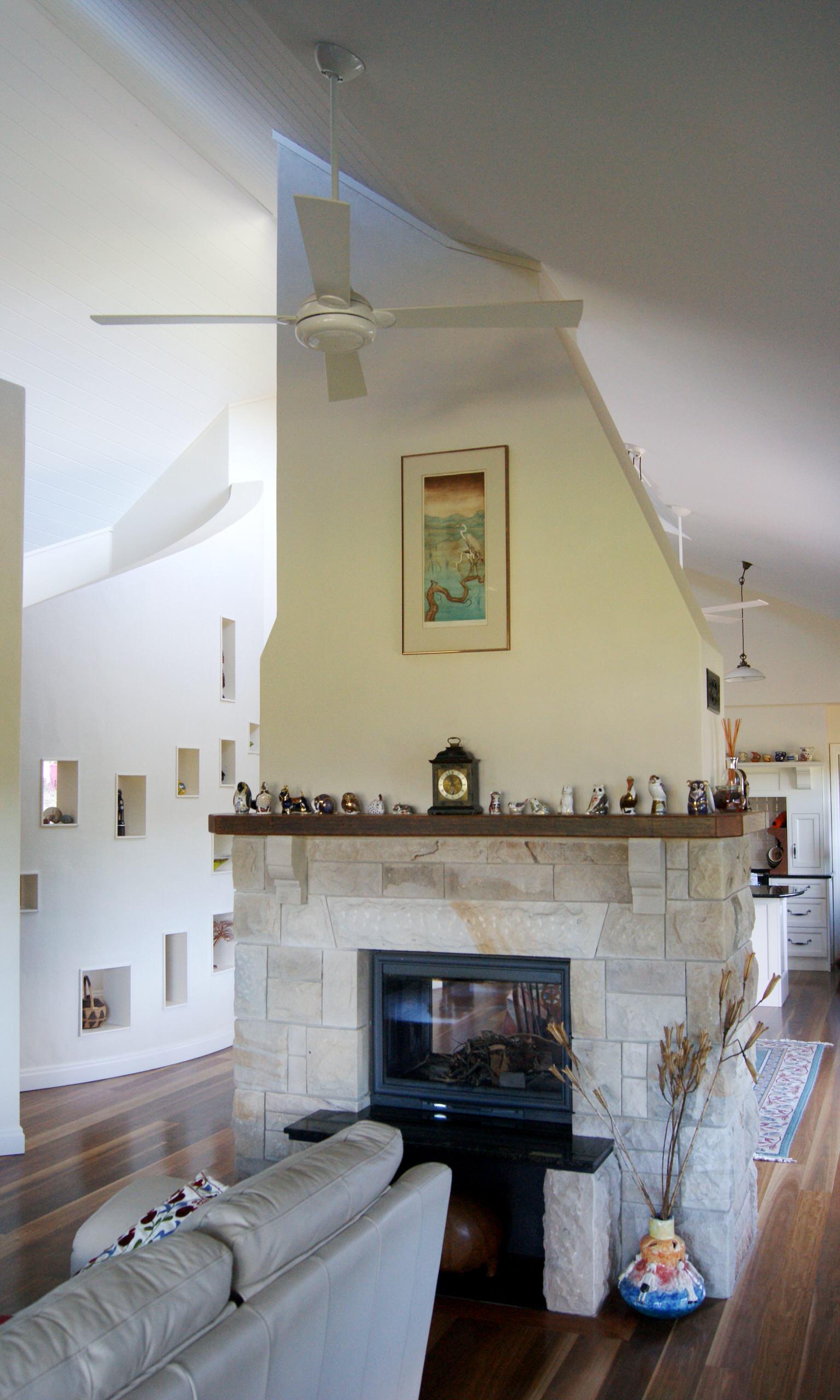 Stone Fireplace