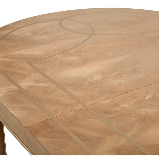 Aico Amini Villa Cherie Oval Dining Table in Caramel - Traditional ...
