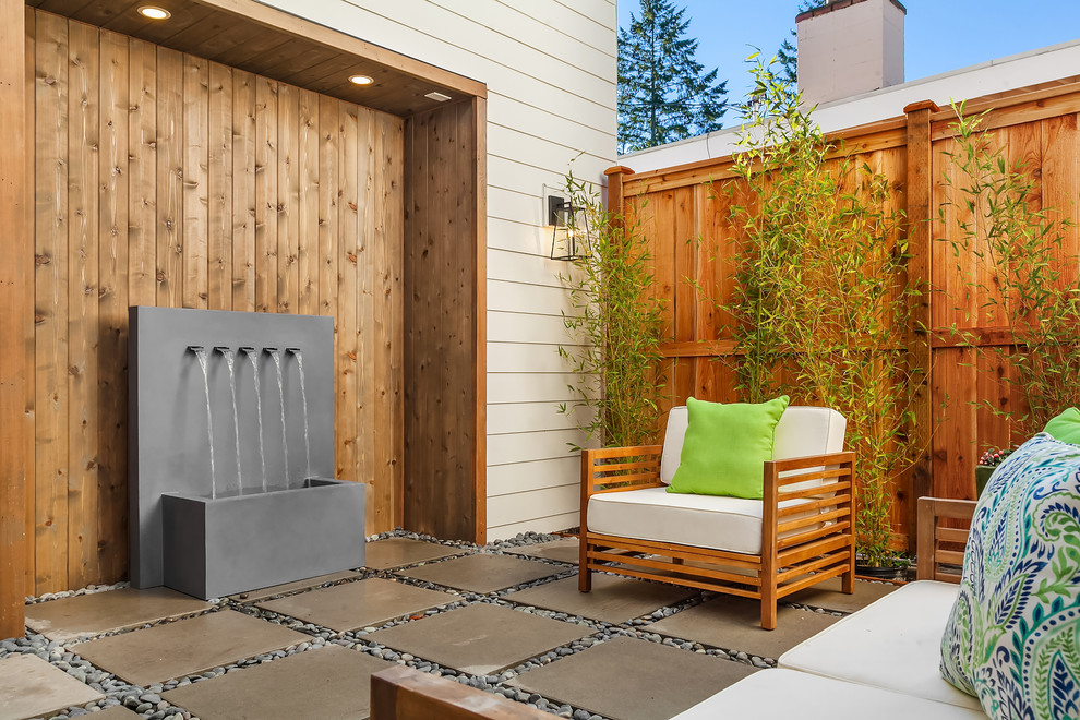 Inspiration for a transitional home design remodel in Seattle