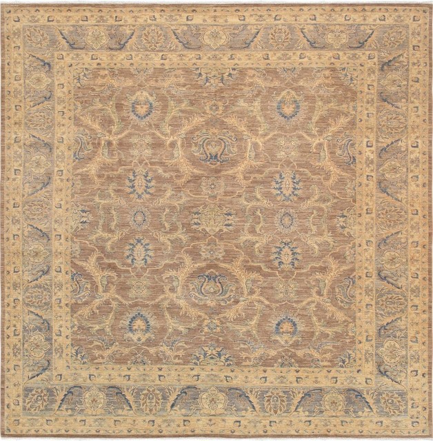 Pasargad Ferehan Collection Hand-Knotted Wool Area Rug, 9'4"x9'7"