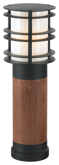 Stockholm Small Wooden Bollard, Black