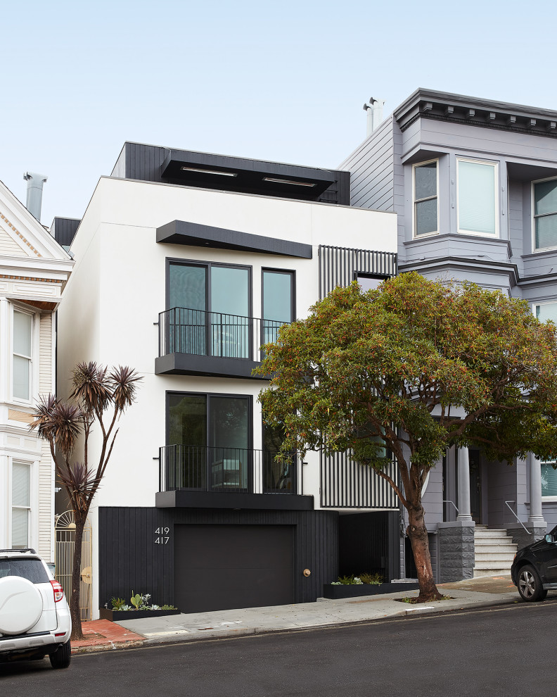 Contemporary exterior home idea in San Francisco