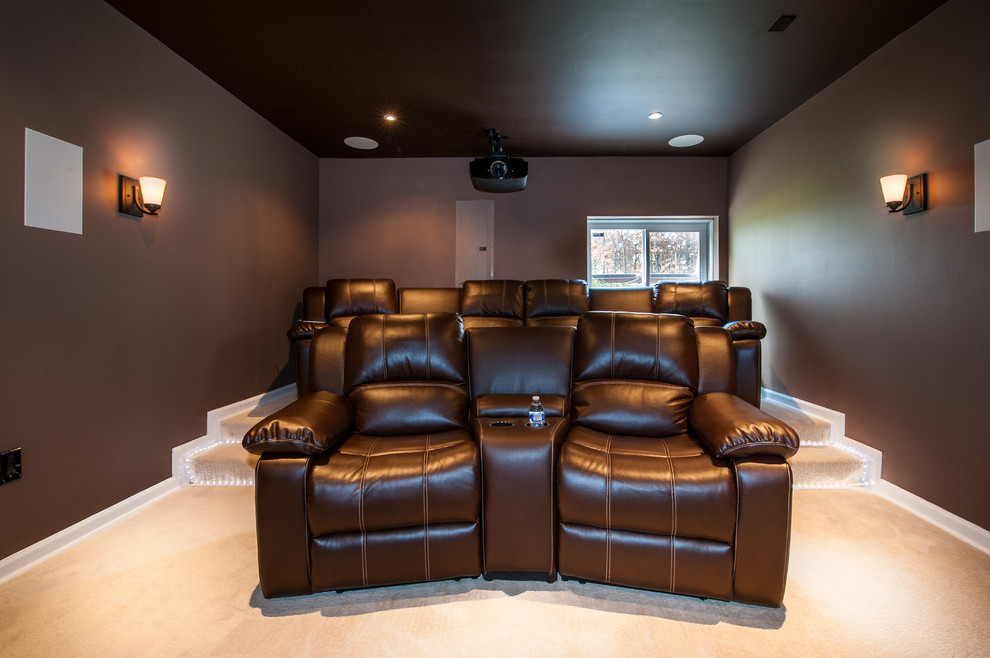 Theater Room - Contemporary - Home Theatre - DC Metro - by NOVA Design ...