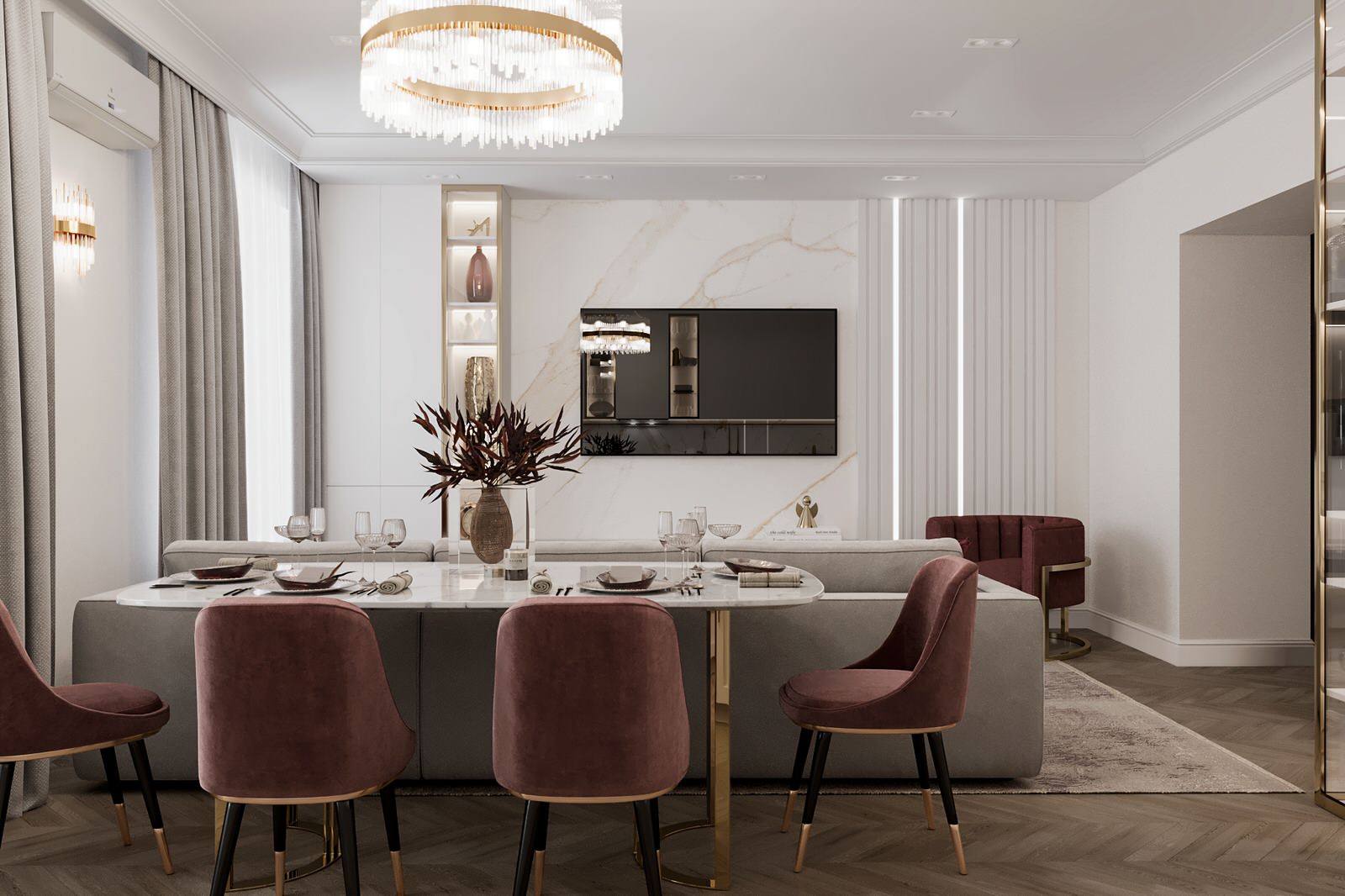 Столичный, 3х комнатный дом, классика с элементами Арт Деко