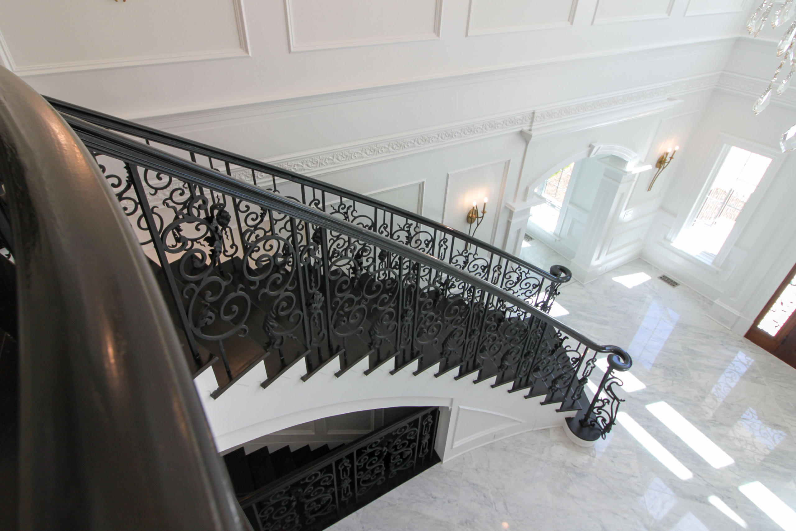 92_Grand Double Staircase in Exquisite Custom Home, Great Falls VA 22066