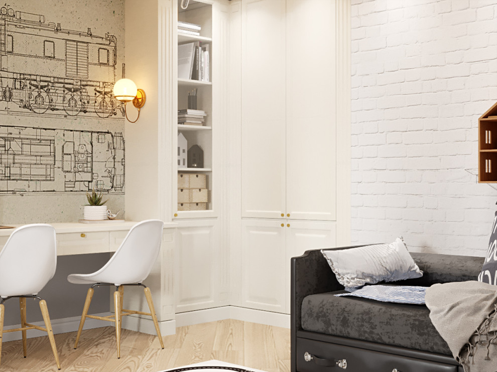 Детская для мальчика ( реконструкция кабинета)