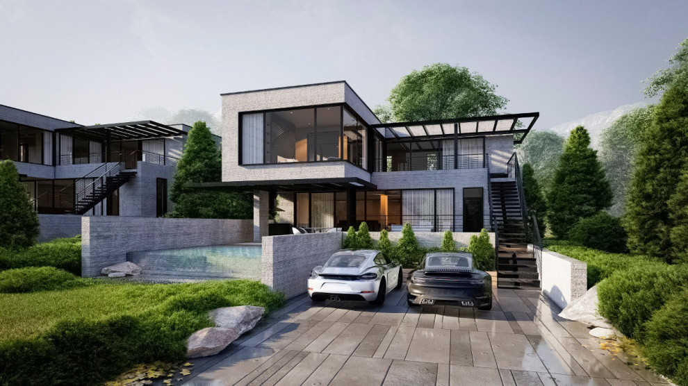 Группа жилых домов у подножья горы Сююрю-Кая