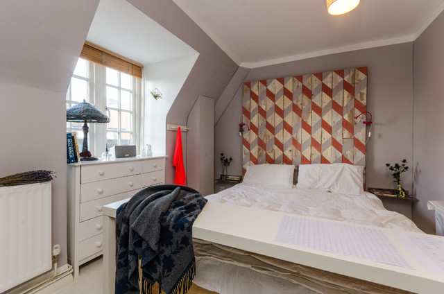 Hackney Flat eklektisk-sovevaerelse