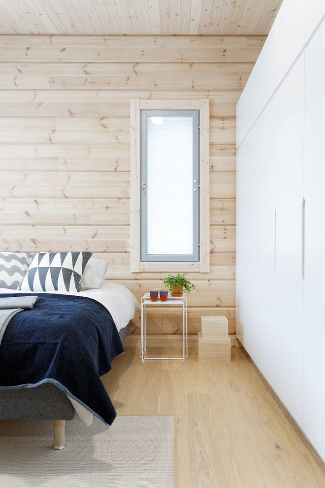 Design ideas for a scandinavian bedroom in Bordeaux.