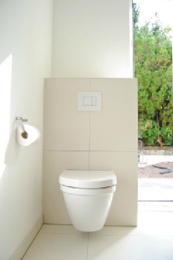 Toilette contemporary-toalett
