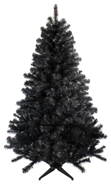 6' Black Colorado Spruce Artificial Christmas Tree, Unlit