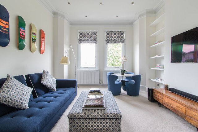 Brook Green Flat eclectico-salon