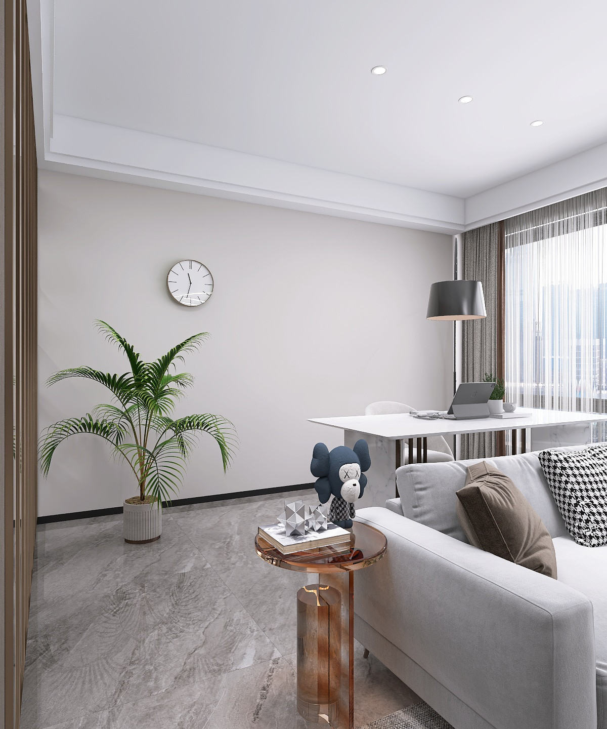 Конкурсная работа 70 кв.м. (кухня-гостиная)