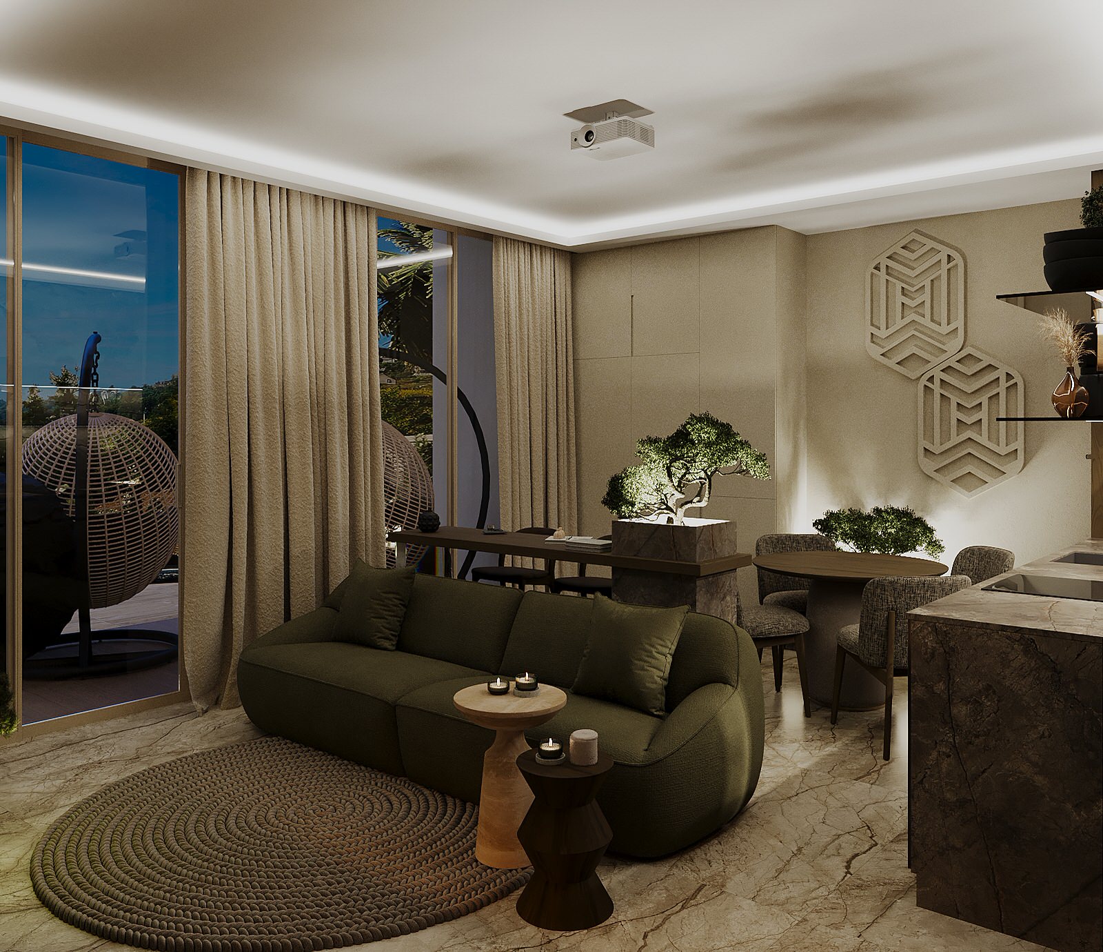 Интерьер 1-но этажной MINIVILLI.terra