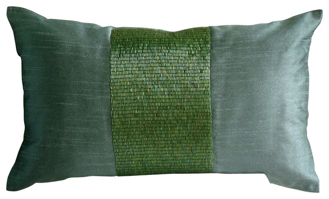 beaded lumbar pillow