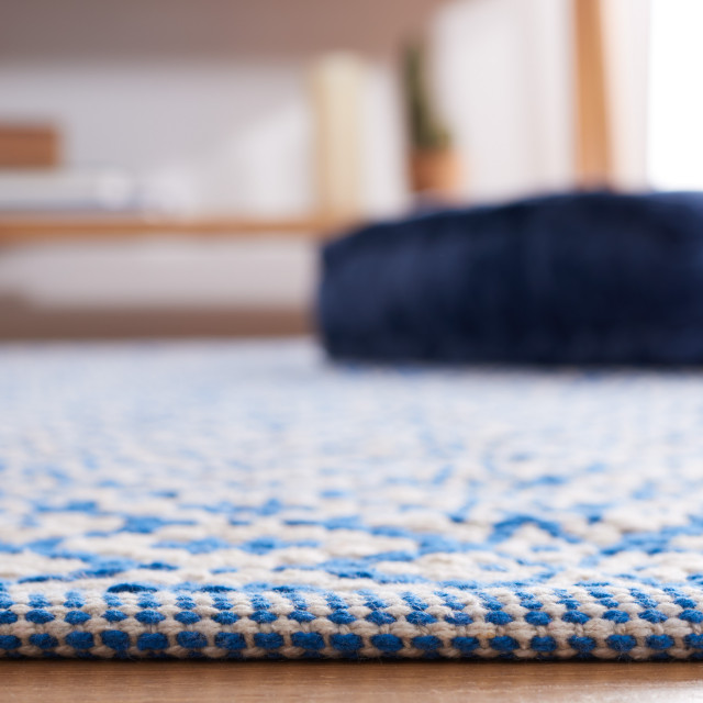 Safavieh Montauk MTK712M Baumwoll-Teppich – Handgewebt, Flachgewebe, Boho-Stil, Für Flur, Wohnzimmer, Schlafzimmer, Als Läufer Oder Große Fläche