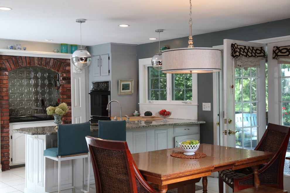 Transitional kitchen photo in Boston