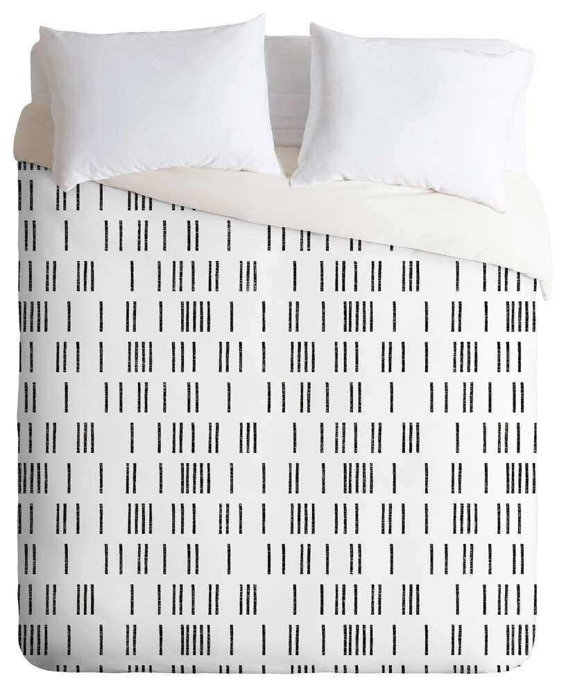 Holli Zollinger Bogo Mudcloth White Duvet Cover Set Contemporary