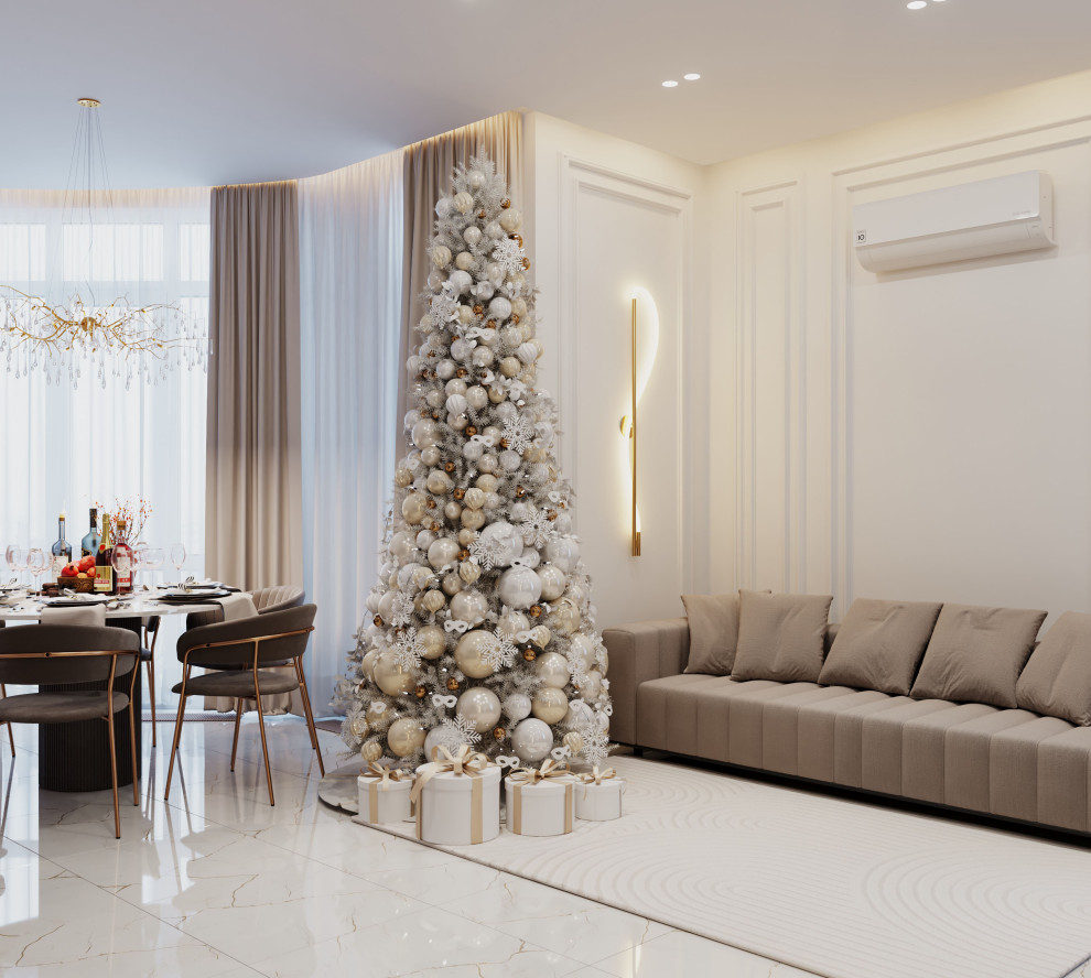 Новогодние визуализации к проекту в ЖК Мичурин