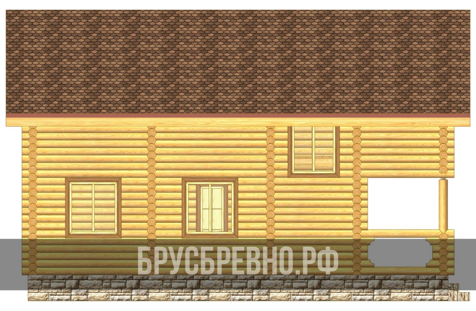 Проект 563 Баня 6х10 бревно 200