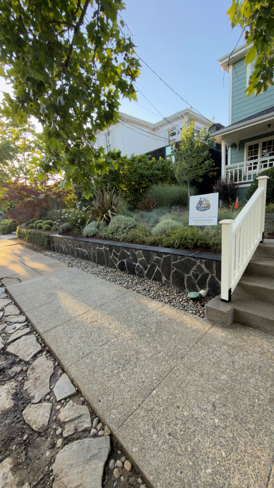 Concrete stairs and walkway