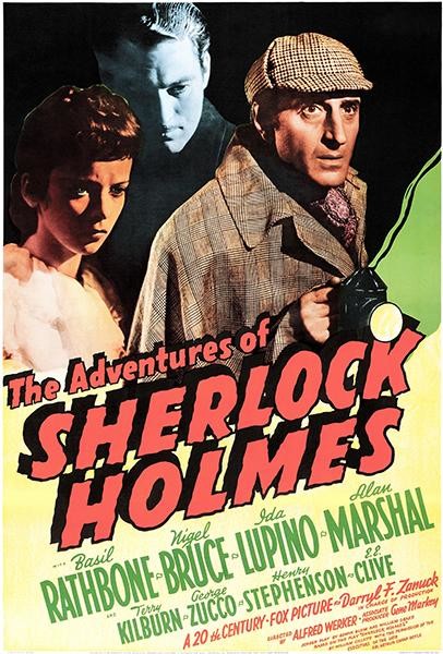 Vintage Sherlock Holmes Poster////Classic Movie Poster////Movie Poster////Poster Repri