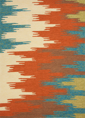 Inspiration for an eclectic ikat all rugs remodel